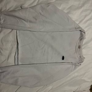 John Galt white cropped crew neck sweater with California bear